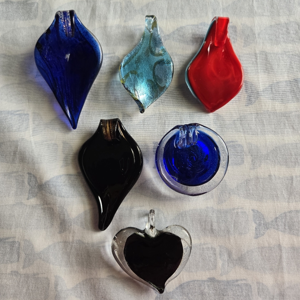 Colorful Glass Pendant Set - Picture 2 of 5